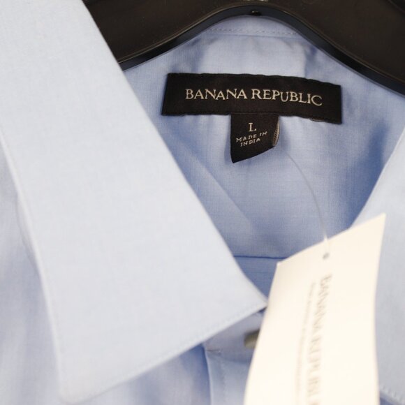 NWT Banana Republic Shirt Mens Large Short Sleeve Hot Utility Button Up Pockets - Picture 3 of 15